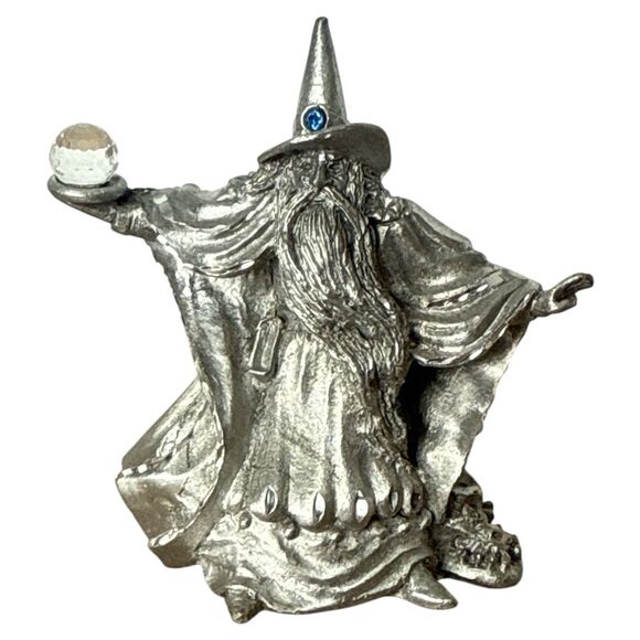 Spoontiques Pewter Wizard Figurine Fantasy Collectible Sculpture USA - Picture 4 of 7